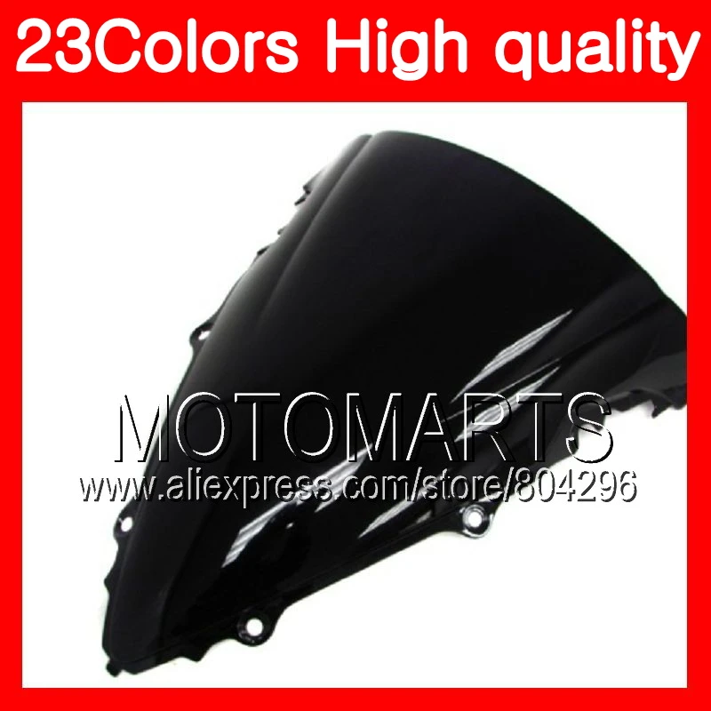 

23Colors Windscreen For YAMAHA YZFR6S 06 07 08 09 YZF-R6S YZF600 YZF R6S 2006 2007 2008 2009 Chrome Black Clear Smoke Windshield