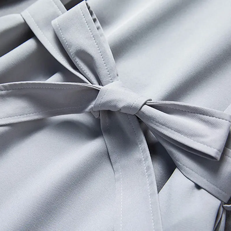 Платье с бантом на ремне винтажное облегающее платье лямкой через плечо и