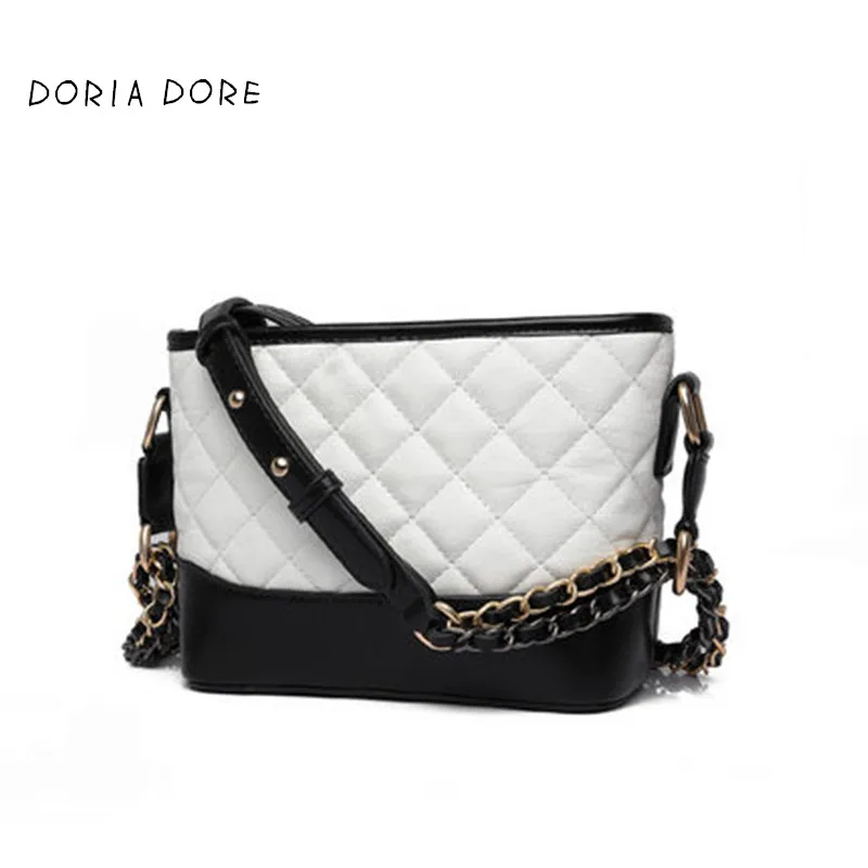 2017 искусственная кожа Сумки Для женщин известных брендов решетке алмаза ведро