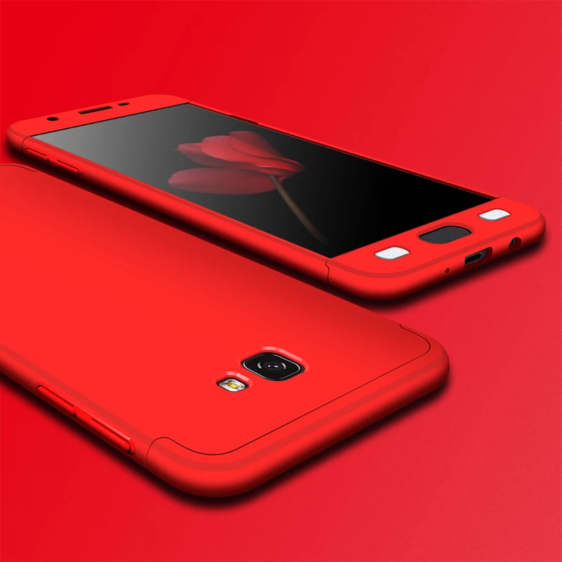 Для Samsung Galaxy J7 Prime чехол 360 полная защита Жесткий ПК ультра тонкий для Чехол