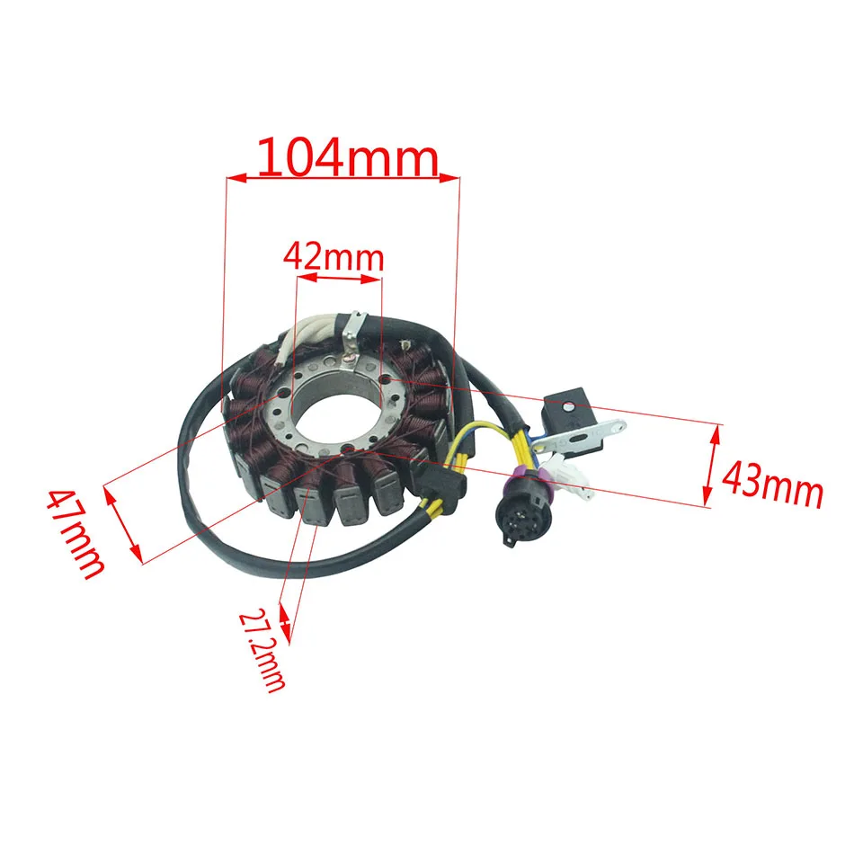 Катушка статора мотоциклетного генератора Comp подходит для Linhai 250CC 300CC Feishen Moto Scooter