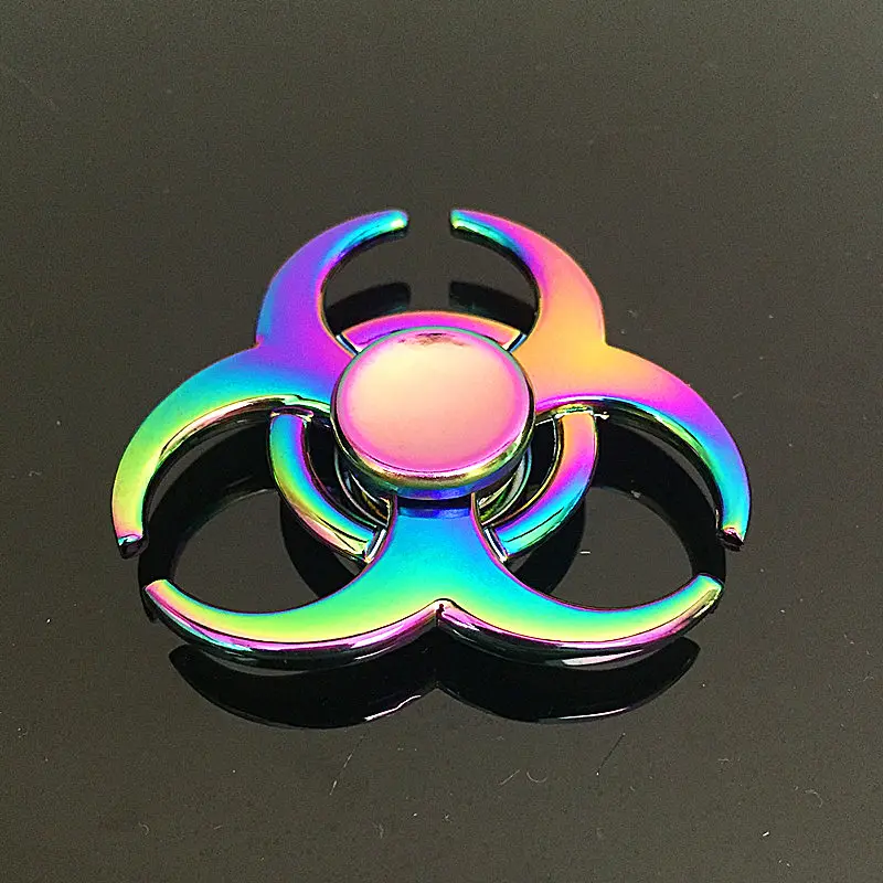 Рог Непоседа Spinner Металлический Радужный Дракон палец руки блесны аутизм СДВГ фокус беспокойство снятия стресса SZJD