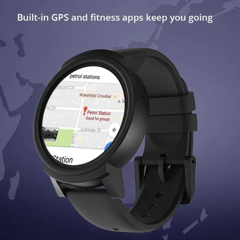 Оригинальные Смарт-часы Xiaomi Ticwatch E Expres, ОС Android, MT2601, двухъядерный, Bluetooth 4,1, WiFi, водонепроницаемые, фитнес-часы