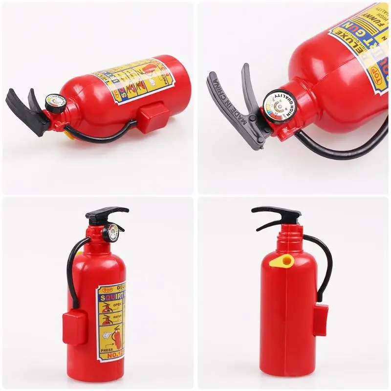 Simulation Fire Extinguisher Toy Plastic Water Gun Mini Spray Style Exercise Toys Kids Gift Bathtub Beach Squirt | Игрушки и хобби - Фото №1