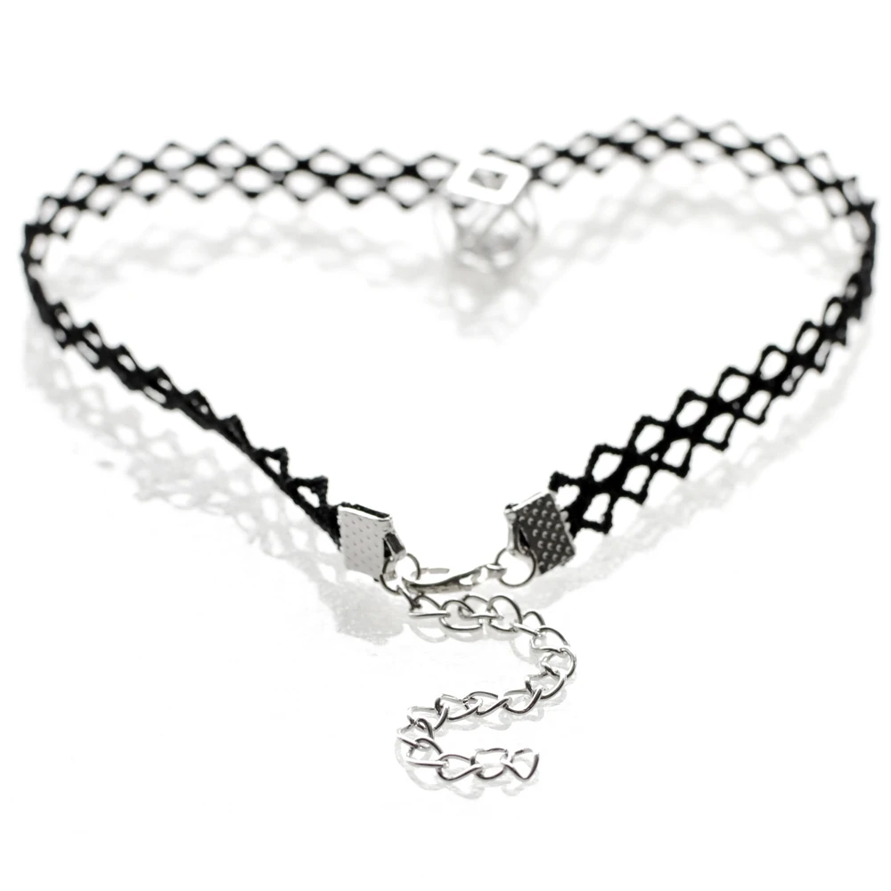 Vintage Boho Black Lace Chokers Necklaces for Women Gothic Pendant Necklace Fashion Jewelry Collier Femme | Украшения и