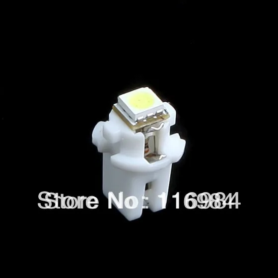10 шт. белый авто T5 B8.5D 5050 1SMD светодиодный автомобильный внутренний измерительный