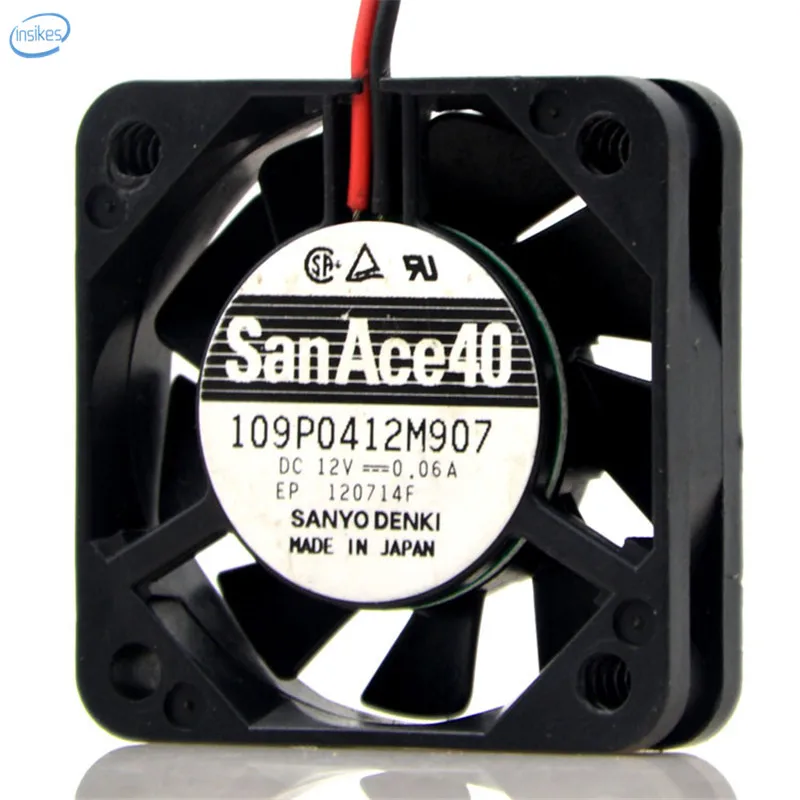 Sanyo 109P0412M907 2 провода бесшумный вентилятор Корпус Вентилятор охлаждения DC 12V 0.06A 0 84