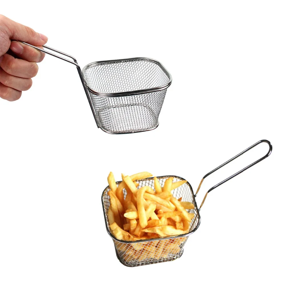 Мини корзина для жарки картофеля фри из нержавеющей стали|tool tool|tools cookingtool stainless |