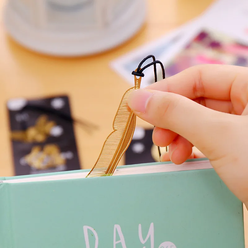 1 шт. случайный мир здания из чистого металла закладки маркер канцелярский