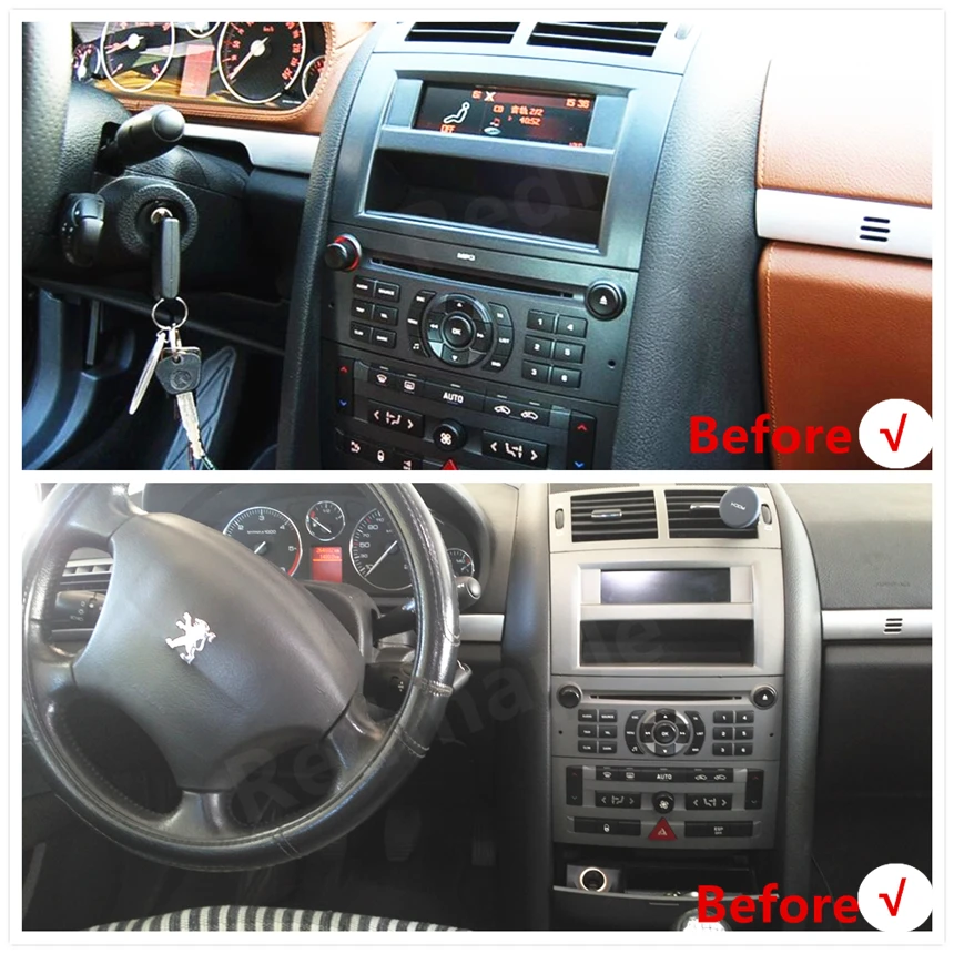 " Android 9,0 автомобильный Радио плеер Мультимедиа Стерео для peugeot 407 2004-2010 авто аудио DVD видео gps wifi BLuetooth навигация