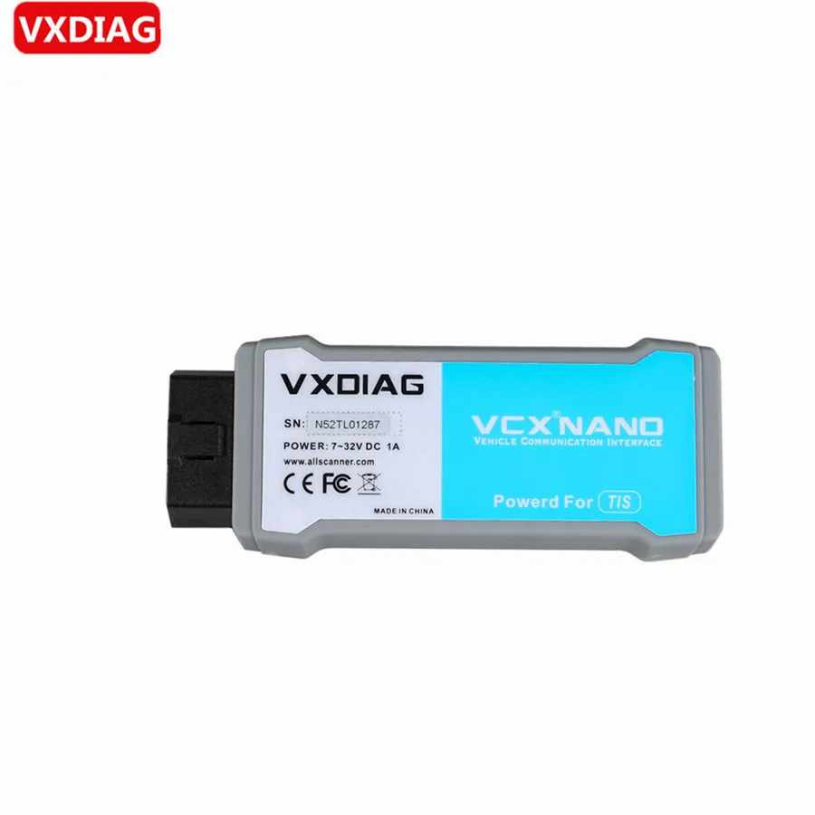 VXDIAG VCX NANO V11.00.017 для TIS v10.018 совместимый с SAE J2534 несколькими языками |
