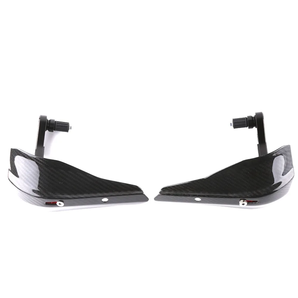 Цена Универсальная защита на руль мотоцикла из углеродного волокна, регулируемая защита для рук, для Honda, Suzuki, Yamaha KTM