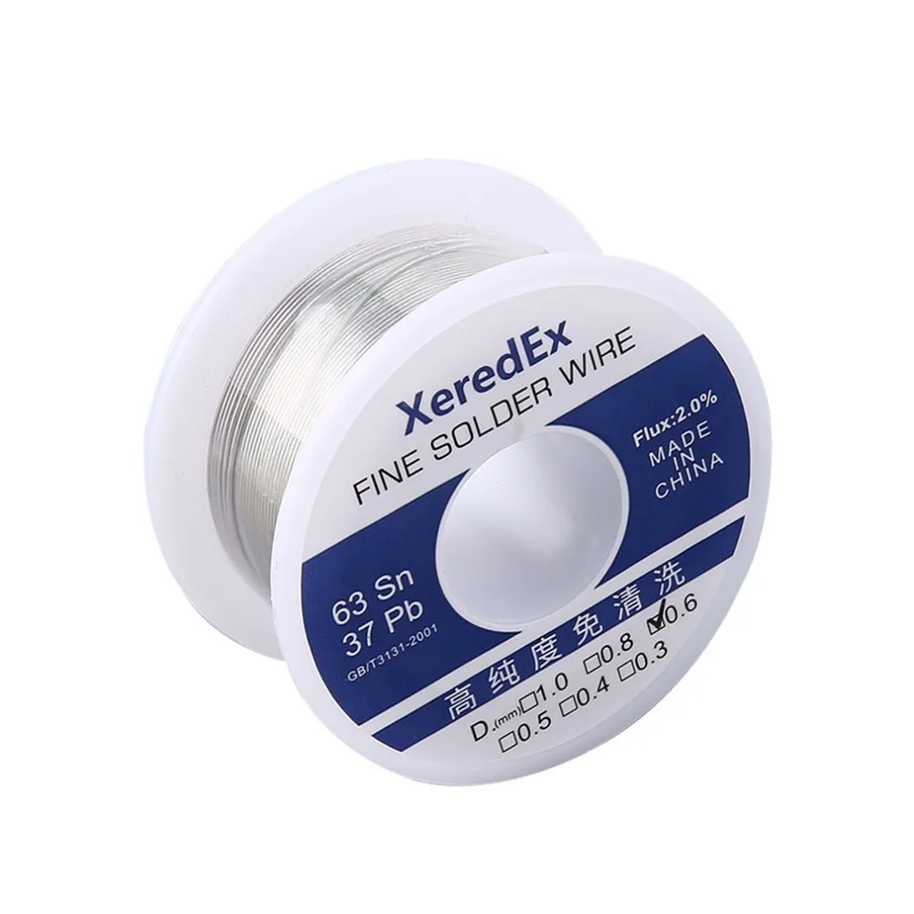 XeredEx 0 6 мм 2% флюс Олово свинцовый канифоль рулон ядро Серебряный Проволочный
