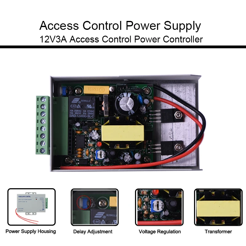 RFID система контроля доступа комплект Электрический магнитный замок брелки блок