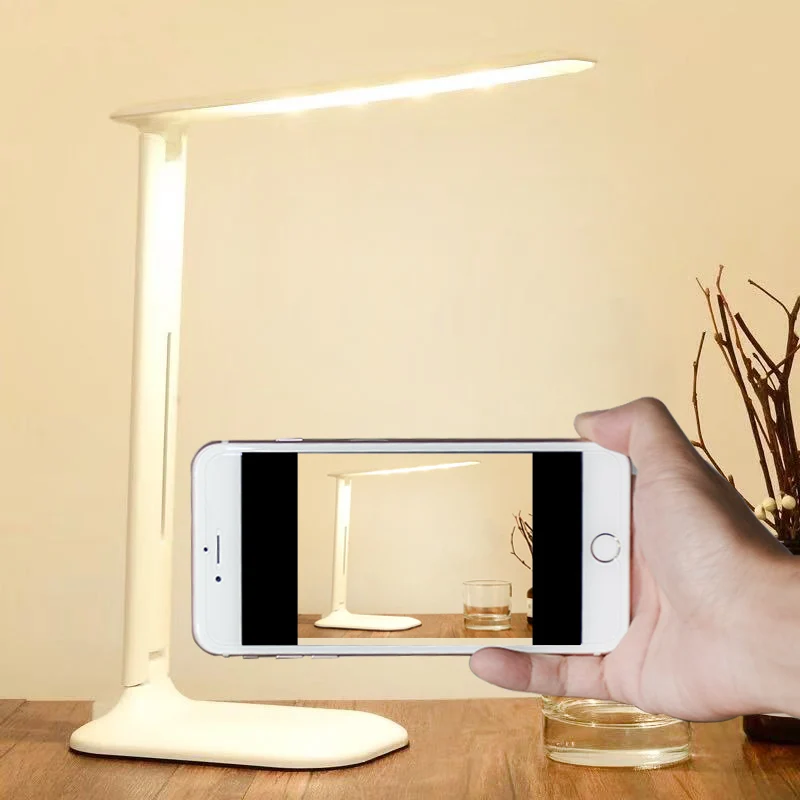 Fonkin LED Desk Lamp USB Reading Eye Protection Light Battery Powered Stepless Dimmable Touch Sensor Control Study Table | Лампы и