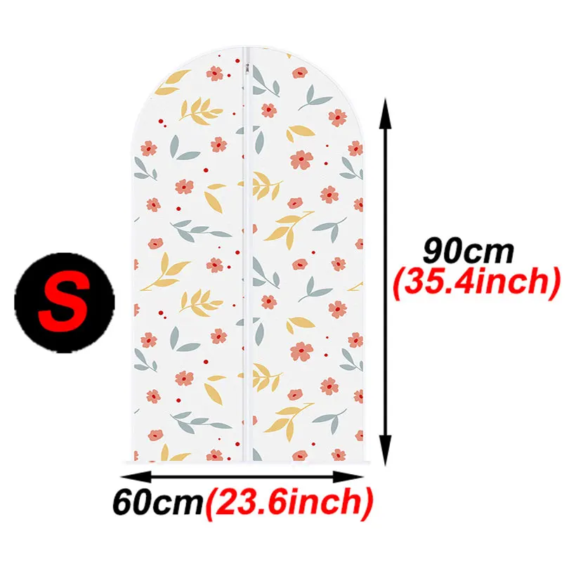 60x90cm Пылезащитный чехол для одежды 3 размера одежда пылезащитный мешок костюм сумка Детская одежда пылезащитный мешок EPA005 - Цвет: 60x90cm