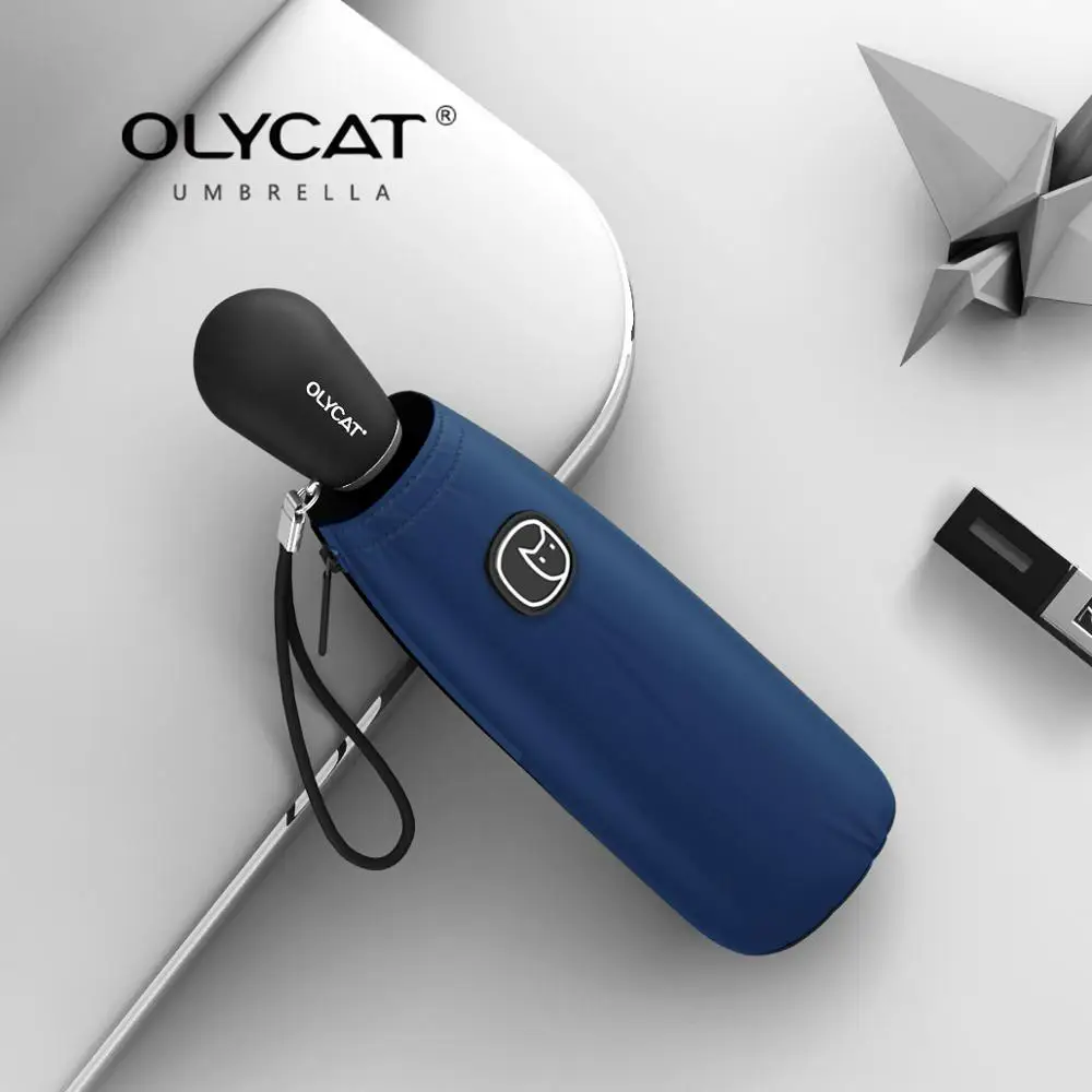 Цветной мини Зонт OLYCAT складной зонт от дождя и солнца с пятью отделениями для