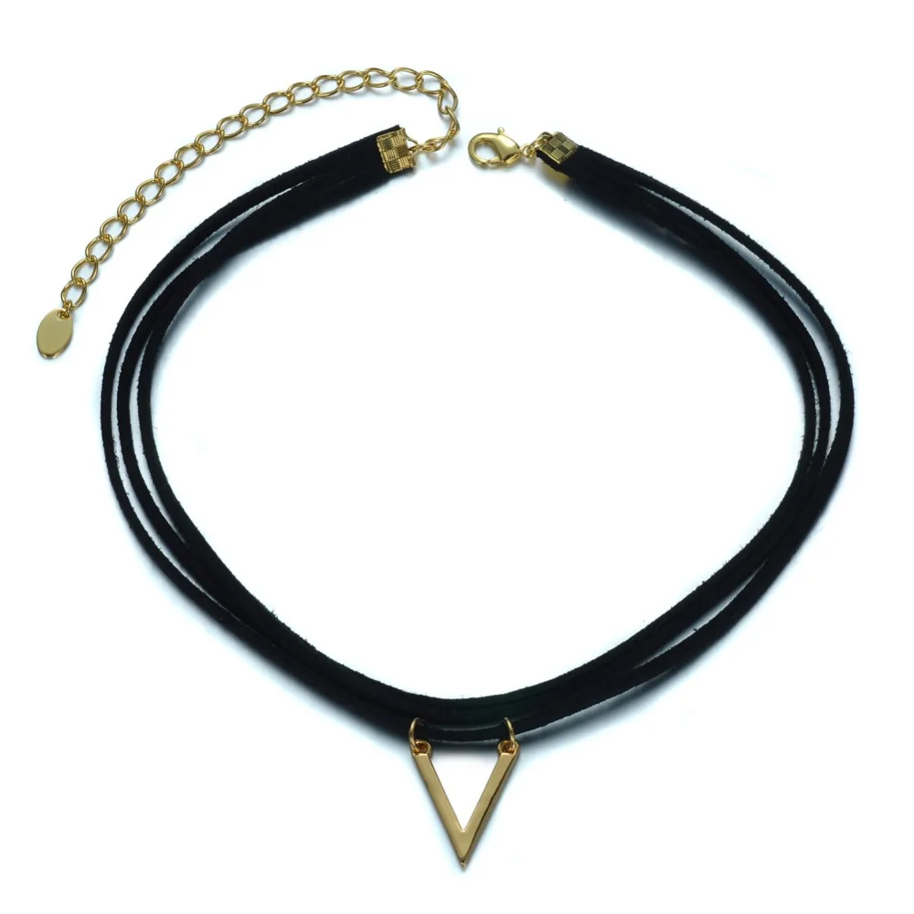 Модные ювелирные изделия KIVN черный Ретро готический панк чокер воротник