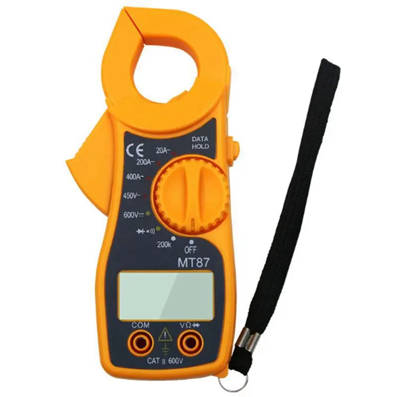 

Professional Portable Mt87 Digital Clamp Meter Multimeter Dc Ac Voltage Current Tongs Resistance Amp Ohm Tester Electronic Med