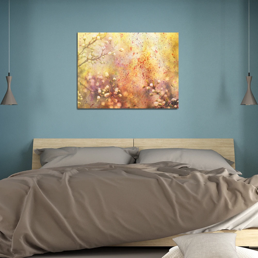 Laeacco Painting Calligraphy Abstract Flower Posters and Prints Canvas Wall Art Picture Living Room Bedroom Bedside Home Decor | Дом и сад