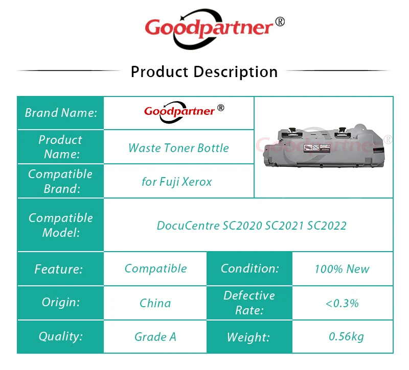1X CWAA0869 контейнер для бутылок с тонером Fuji Xerox DocuCentre SC2020 SC2021 SC2022 DC SC 2020 2021 2022