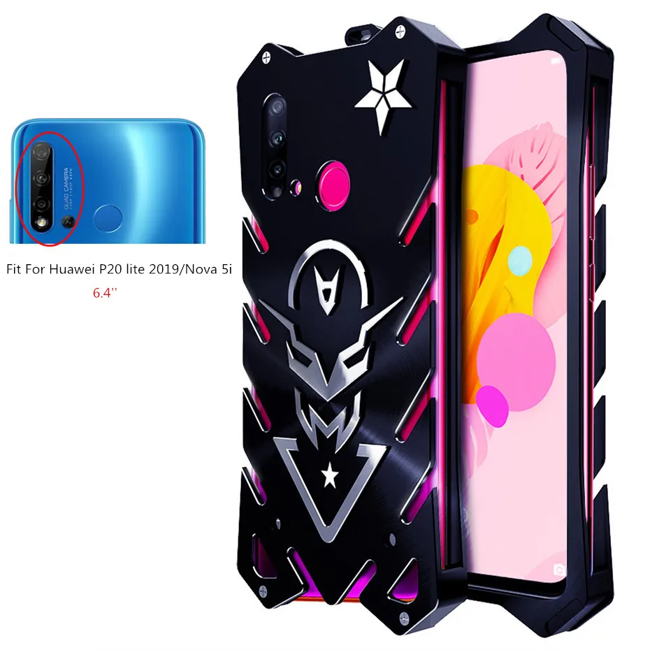 Чехол для Huawei P20 Lite 2019 6 4 дюйма металлический чехол из авиационного алюминия Nova 5i