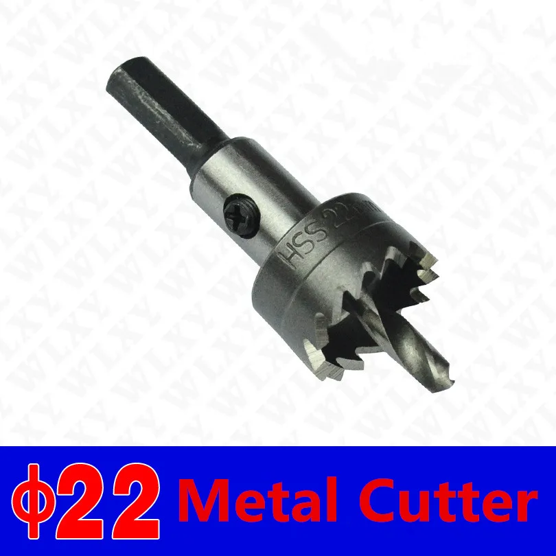 

1pcs Dia 22mm HSS Core Drill Bit Metal Cutter Cutting Hole Saw Set HSS Holesaw Free Shipping