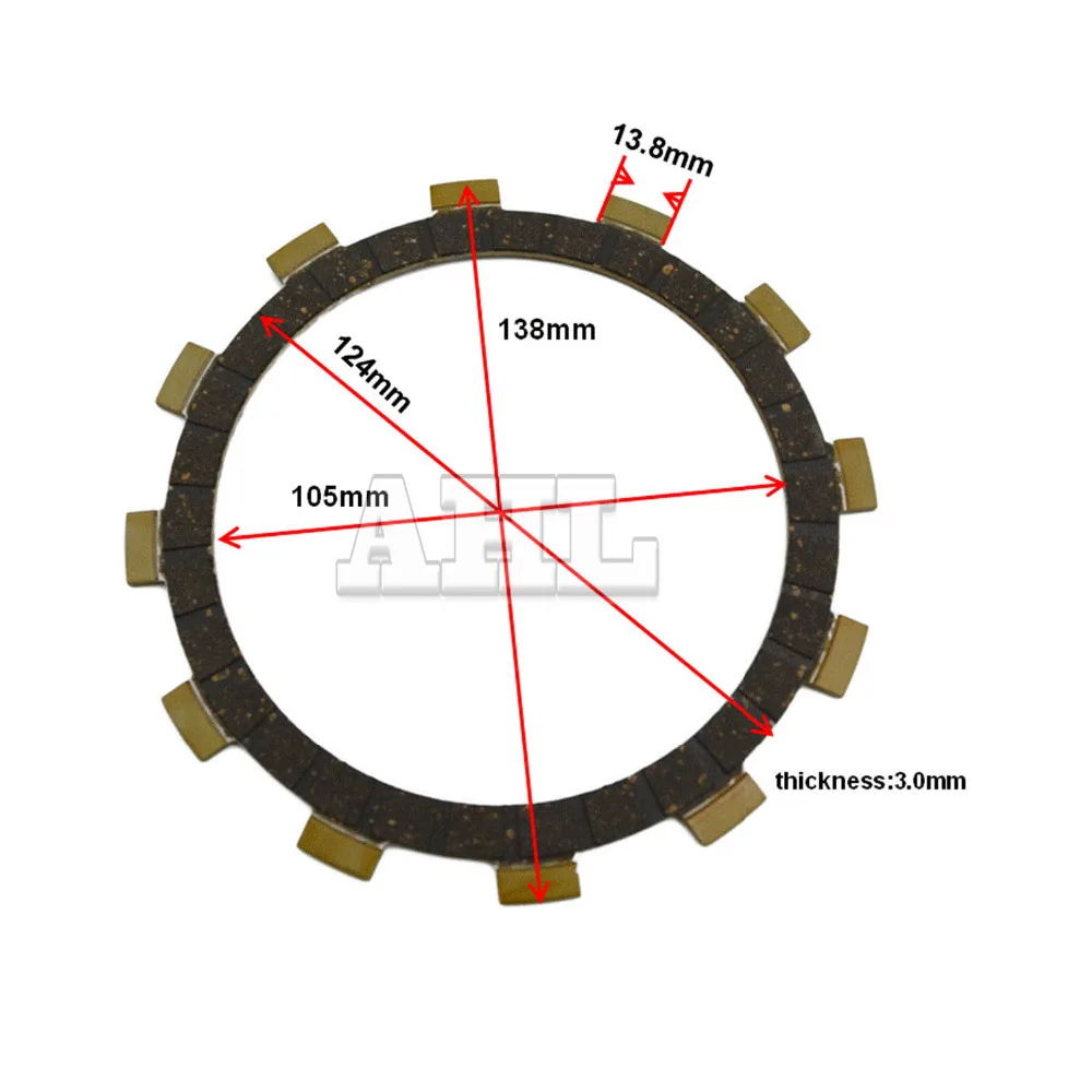 Детали для двигателя мотоцикла комплект фрикционных пластин сцепления Yamaha WR250F