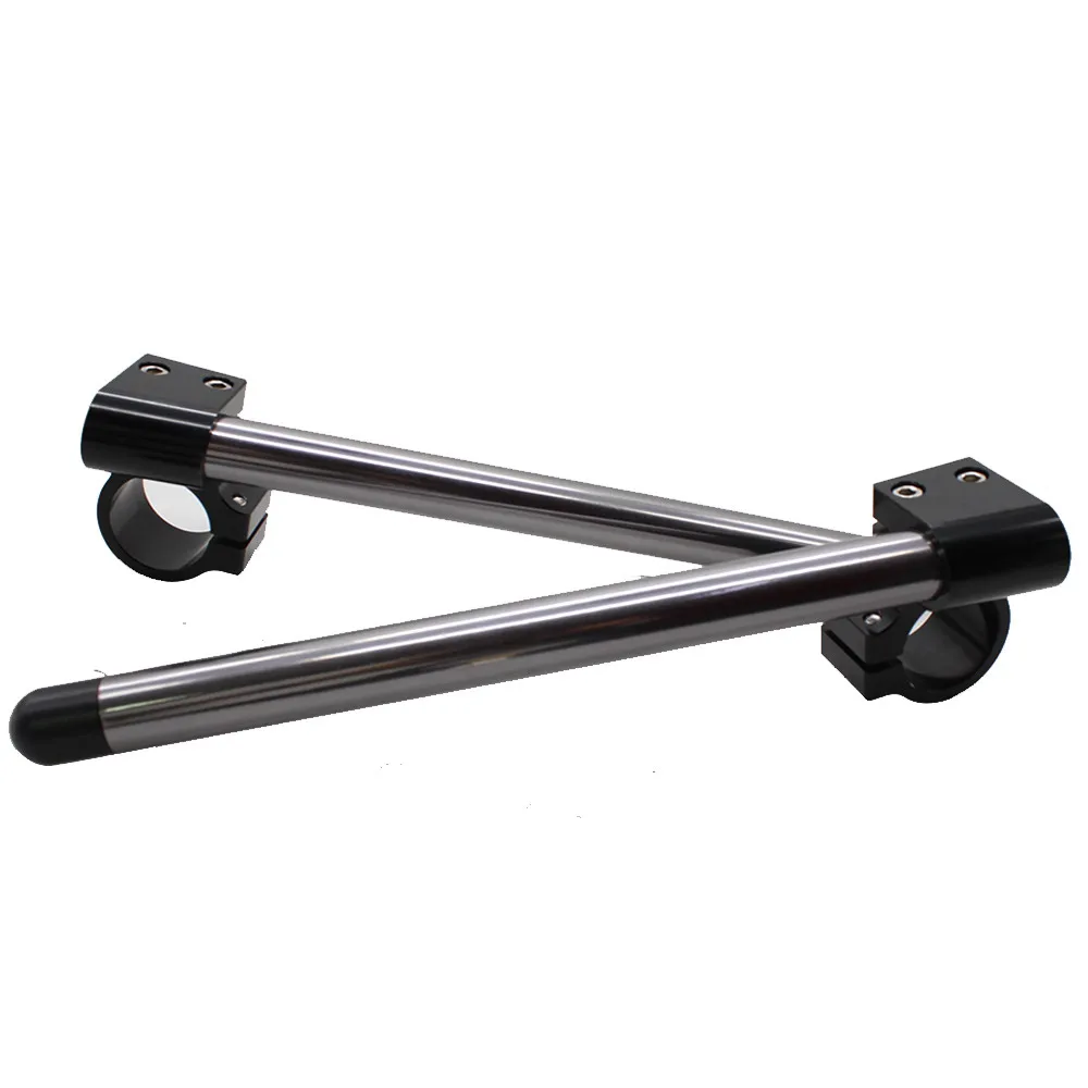 Серый 7/8 &quotмотоцикл Handbar Райзер Клип Ons Clipon Fork Рули Ручка Бар 31 33 35 36 37 41 43 45 46 48 50 51 52