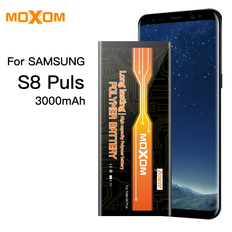 Аккумуляторы MOXOM для samsung Galaxy S8 Plus, батарея для мобильного телефона samsung S8 Plus, сменная батарея 3500 мАч, высокая емкость