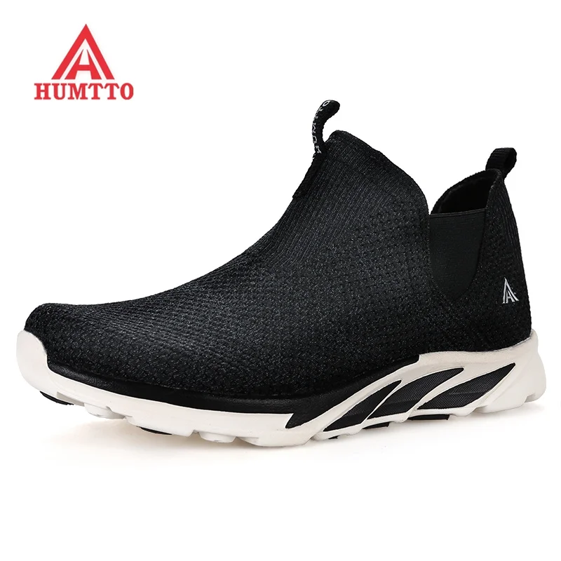 Легкие дышащие кроссовки для Для женщин Slip-on осень-зима Летающий ткачество Прогулки Кроссовки Женская спортивная обувь для пробежек