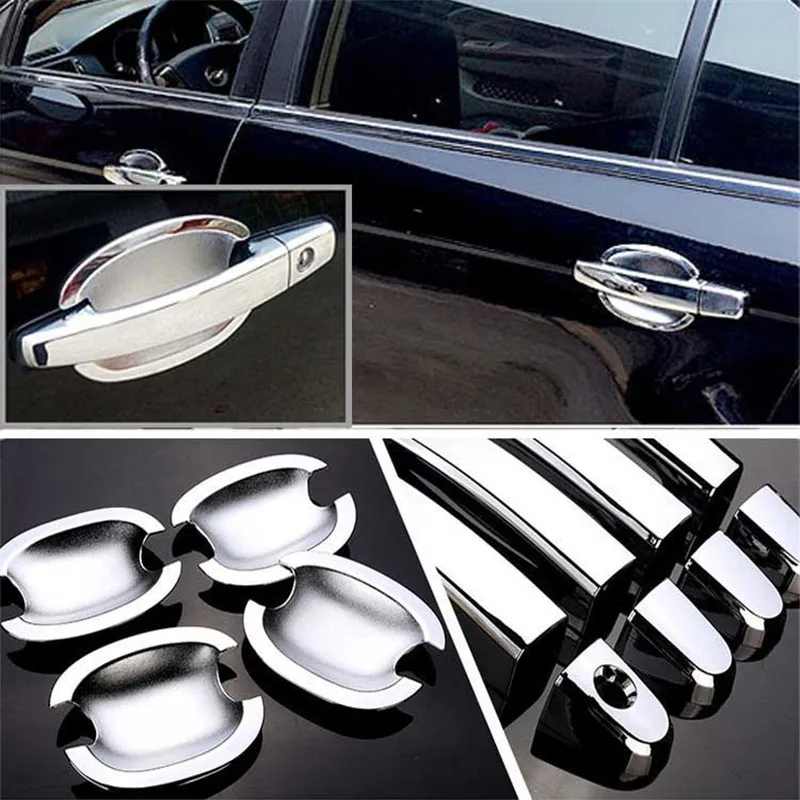 

Non-Rusty Chrome Door Handle Bowl Cover Cup Overlay Trim For Chevrolet Epica