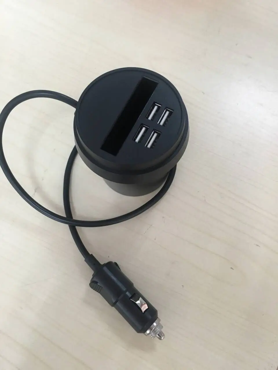 Черный Стиль 4 USB Автомобильное зарядное устройство слот для чашки со смарт-картой для мобильного телефона регистратор автомобиля gps автомобильный видеорегистратор - Название цвета: Черный