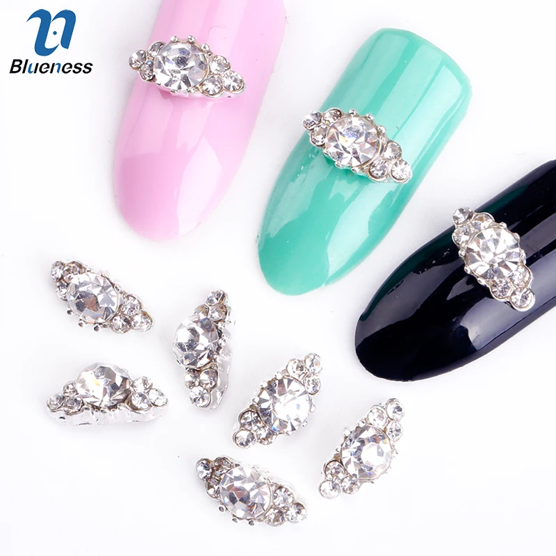 стразы для ногтей на ногти 10 шт./лот Bijoux Ongles 3D дизайн горный хрусталь украшения H DIY