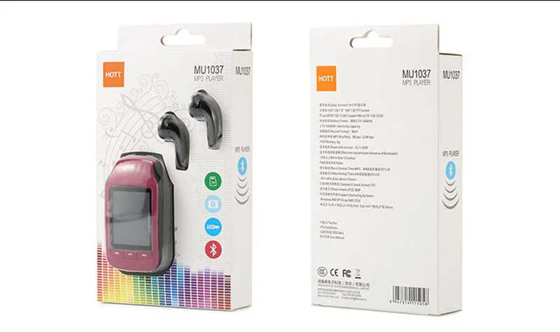 HOTT Клип Спорт Мини аудио Bluetooth Mp3 плеер Музыка Mp-3 Mp 3 с экраном Hifi Flac Usb 8 ГБ Цифровой FM радио модуль без потерь