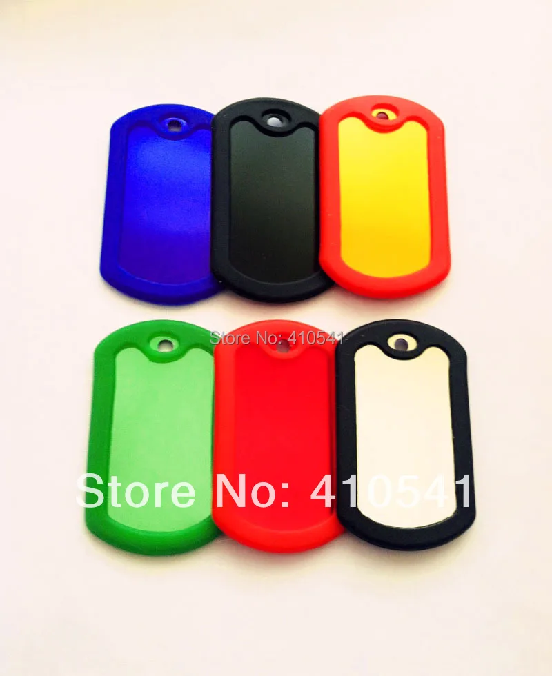 Бесплатная доставка армейская/Американская собачья бирка смешанных цветов 200