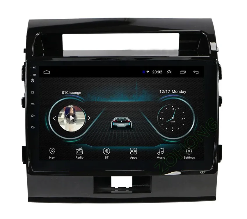 DSP 4G 10,2 дюймов Android 9,0 Автомобильный мультимедийный dvd-плеер для Toyota Land cruiser 200 LC200 автомобильный Радио навигатор Авторадио стерео BT