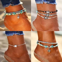 if you bohemia turtle pendant anklets bracelet for leg for women sexy fashion summer beach shell men anklet jewelry 2019 new