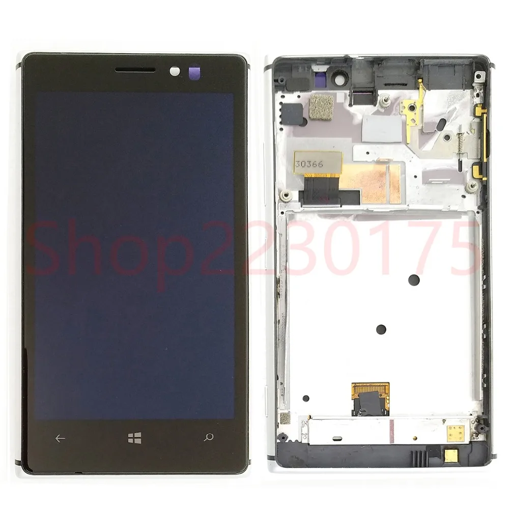 ЖК дисплей для Nokia Lumia 925 с дигитайзером сенсорного экрана рамкой в сборе дюймовый