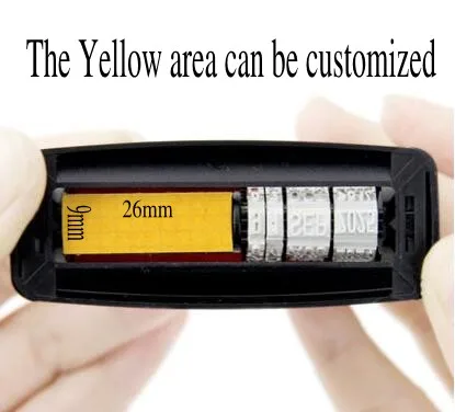 Индивидуальный штамп с датой самозаливки резиновый Срок годности Дата