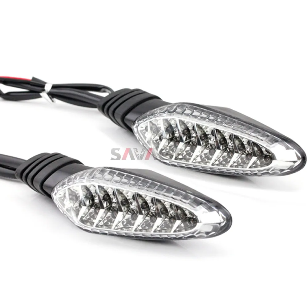 Светодиодный сигнальный светильник для DUCATI Monster 695 696 796 821 1100/S/EVO 1200 аксессуары для мотоциклов передний/задний индикатор - Цвет: Clear