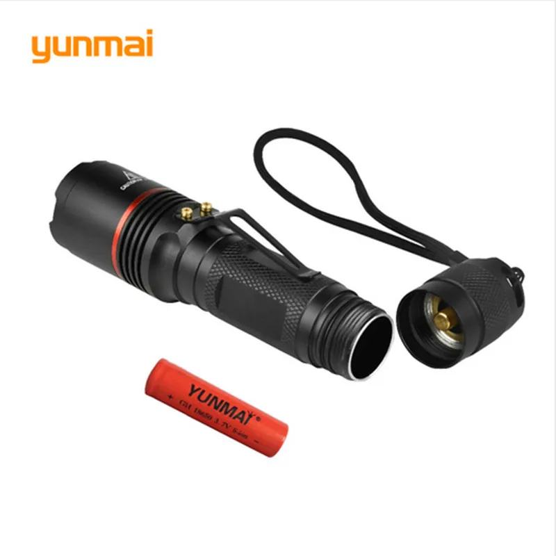 Мощный светодиодный фонарик CREE фонафонарь XM L2 2000 люмен для дайвинга тактический