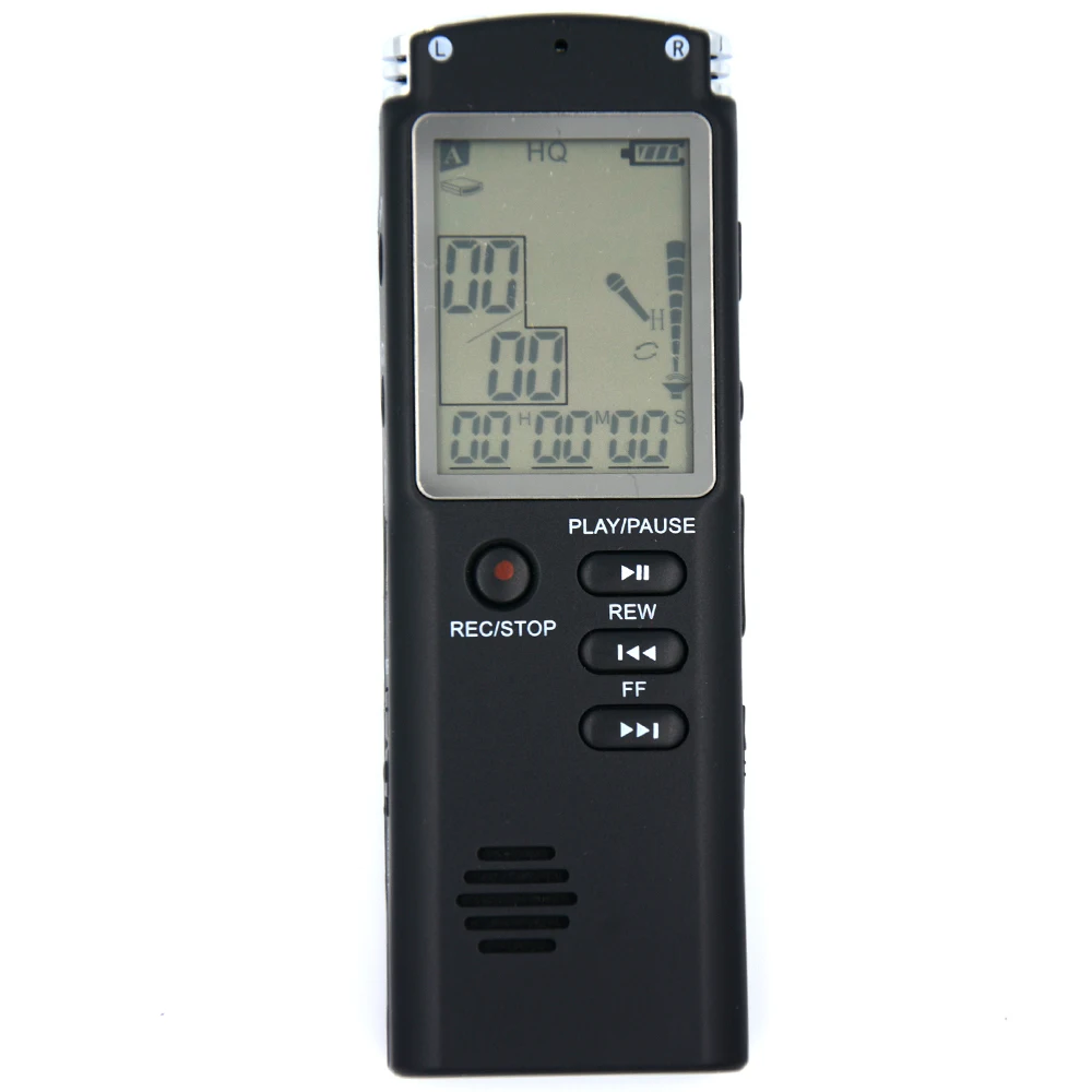 Профессиональный цифровой Аудио Диктофон 8 ГБ/16 ГБ с дисплеем в режиме реального