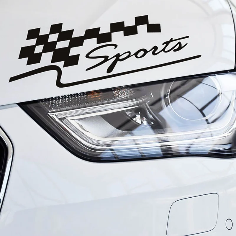 Гоночный спортивный флаг автомобилей Стикеры s Авто Мото отражательная