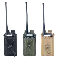 outdoor package pouch tactical sports pendant military molle nylon radio walkie talkie holder bag magazine mag pouch pocket new
