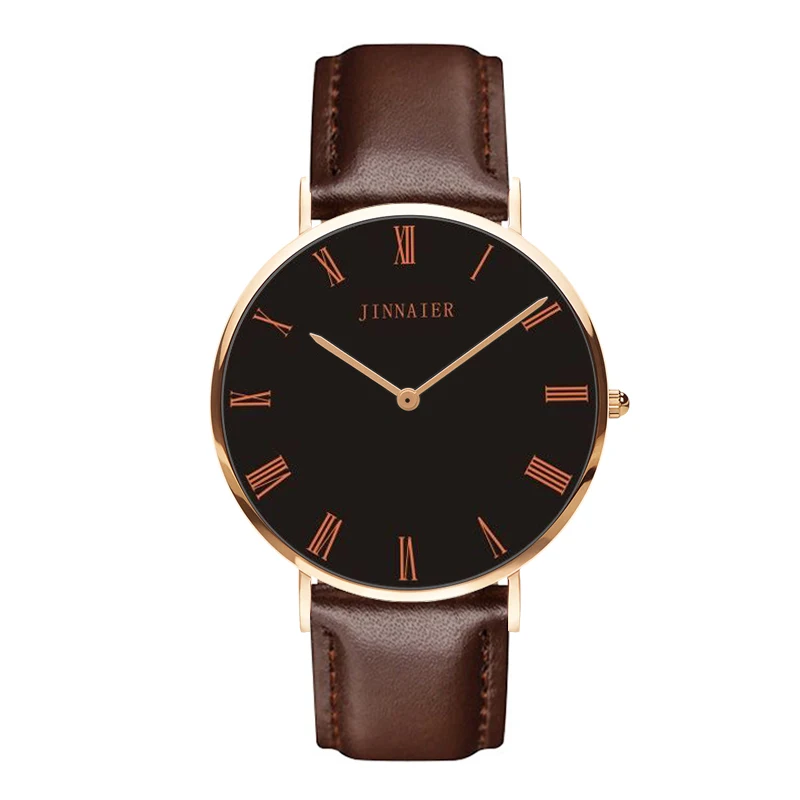 2018 new luxury watch fashion leather men's quartz analog Orologio Uomo hot sale for Christmas gifts | Наручные часы