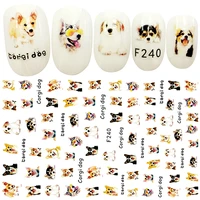 5 sheets thin adhesive nail art decorations stickers acrylic manicure decals beauty nail supplies tool f236 240 lot