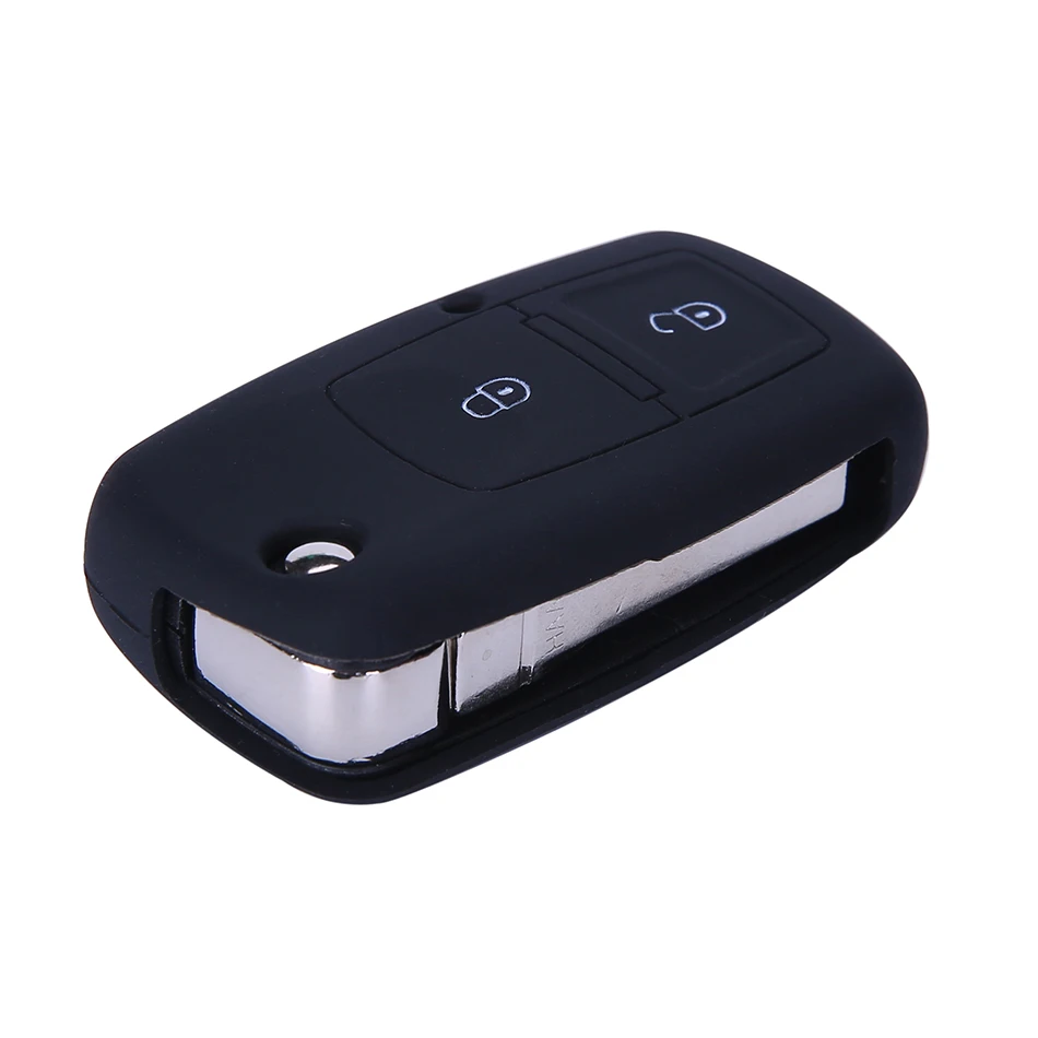 Djbfandea 2 кнопочный ключ автомобиля силиконовый чехол Крышка для Volkswagen VW Amarok Polo Golf MK4 Bora Jetta Altea Альгамбра