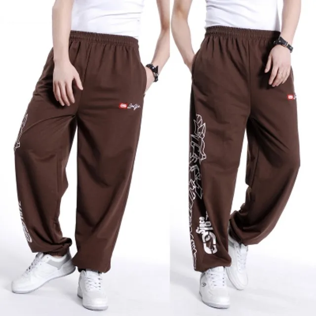 

Free shipping plus size XL XXXL-5XL big mens hiphop pants trousers cotton elastic waist autumn extra large men's sweatpants