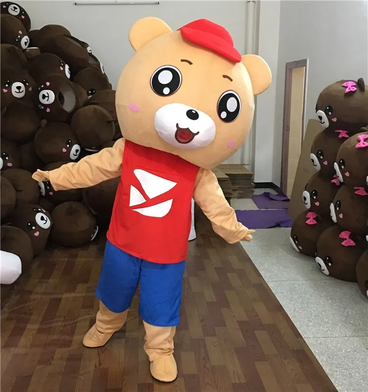 Костюмы для косплея костюм медведя-талисмана мультяшный персонаж взрослых